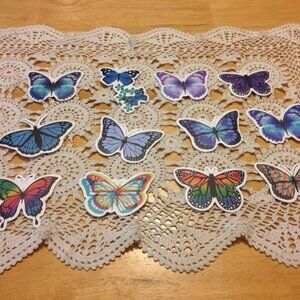 Beautiful Butterflies,  locker, scrapbook, crafts  stickers
